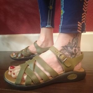 Chaco leather strappy sandals
